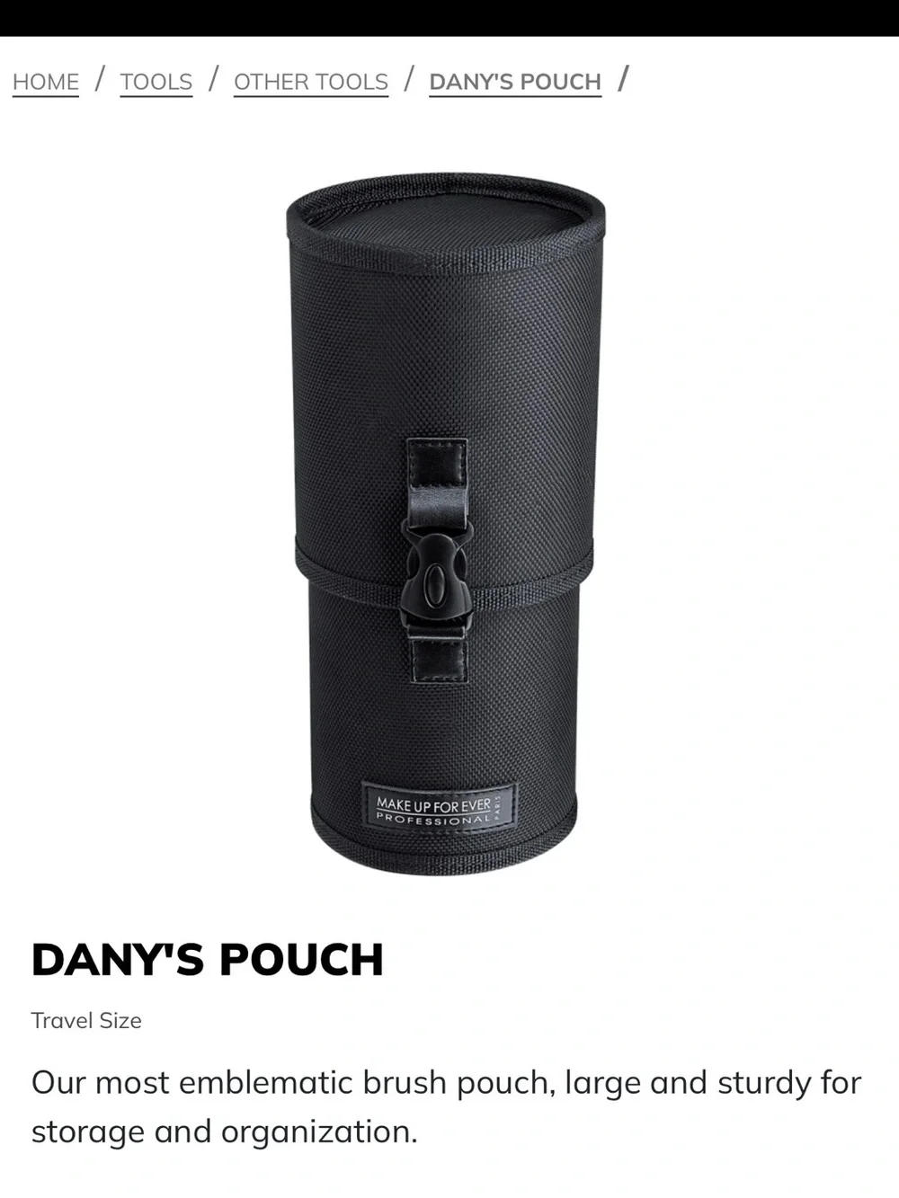 Makeup Forever Dany's Pouch Brush Holder in Black